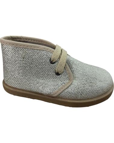 BOTÍN PISACACAS LAME ORO CON CORDONES ANDREA RUIZ 1100 AMARILLO