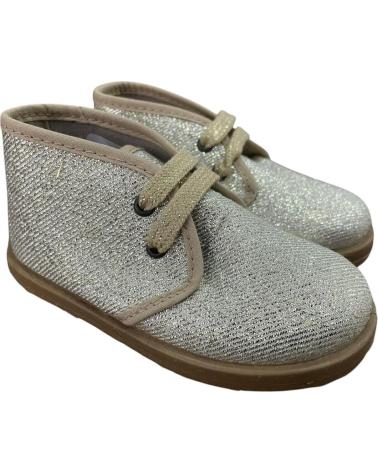 BOTÍN PISACACAS LAME ORO CON CORDONES ANDREA RUIZ 1100 AMARILLO