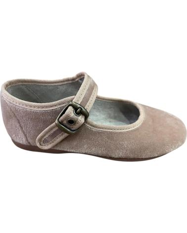 BALLERINA IN VELLUTO ANDREA RUIZ 800 COLORE CAMMELLO CON FIBBIA NARANJA