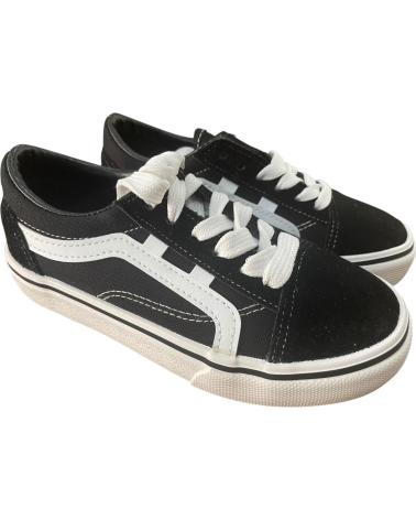 BUBBLE BOBBLE LACE-UP BLACK SNEAKERS MODEL B386 NEGRO