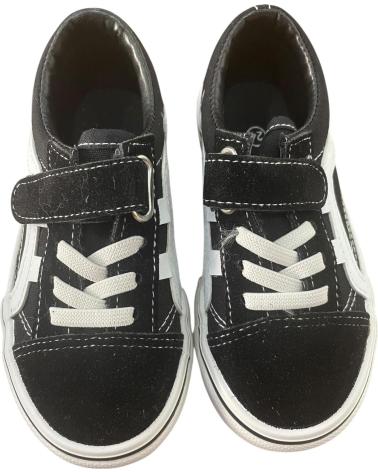 BUBBLE BOBBLE VELCRO AND ELASTIC BLACK SNEAKERS MODEL B369 NEGRO
