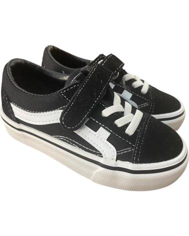 BUBBLE BOBBLE VELCRO AND ELASTIC BLACK SNEAKERS MODEL B369 NEGRO