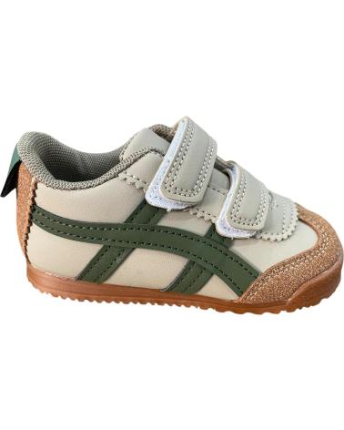 BUBBLE BOBBLE SCARPE SPORTIVE C1195 VERDE ROSA CON VELCRO ROSA