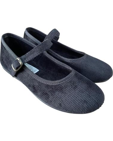 SCARPETTE MARY JANE ANDREA RUIZ 877 IN VELLUTO NERO NEGRO