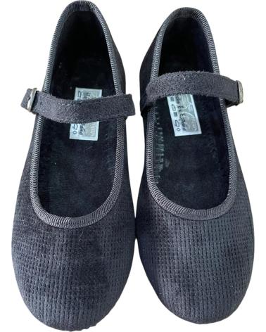 SCARPETTE MARY JANE ANDREA RUIZ 877 IN VELLUTO NERO NEGRO