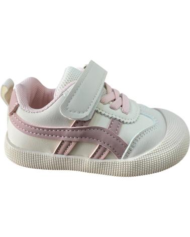 BUBBLE BOBBLE BAREFOOT SNEAKERS C1287 BEIGE PINK ROSA