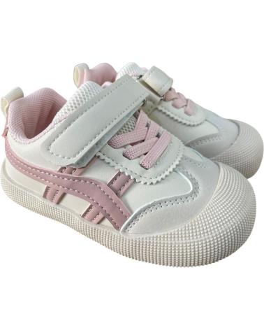 BUBBLE BOBBLE BAREFOOT SNEAKERS C1287 BEIGE PINK ROSA