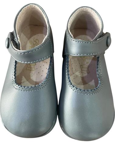 BUBBLE BOBBLE MARY JANE SHOES B858 GREY LEATHER GRIS