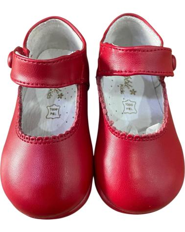 BUBBLE BOBBLE LEATHER MARY JANE B858 RED ROJO