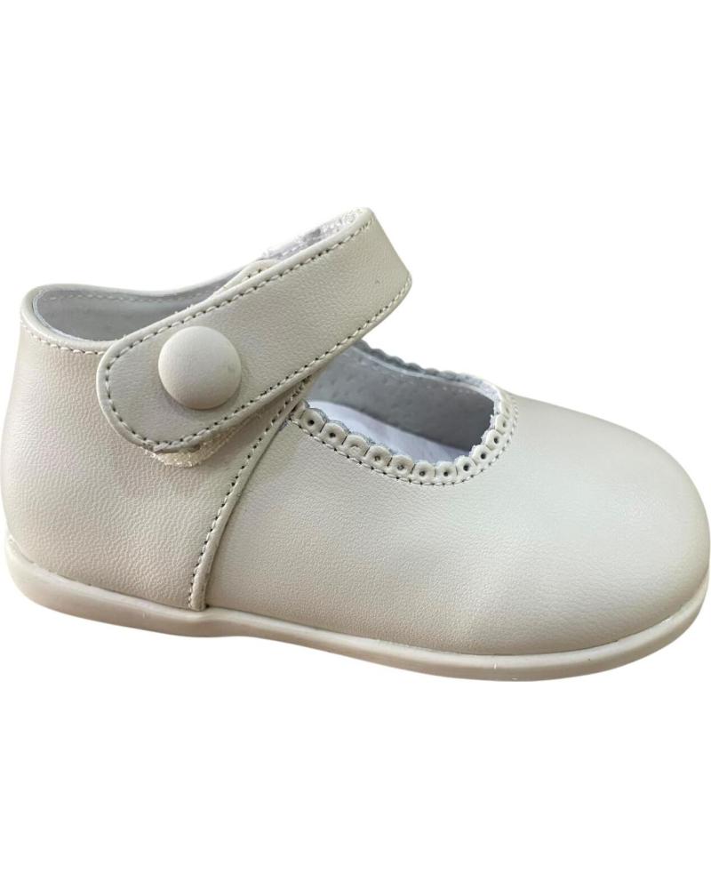 BUBBLE BOBBLE LEATHER MARY JANE MODEL B858 BEIGE BEIGE