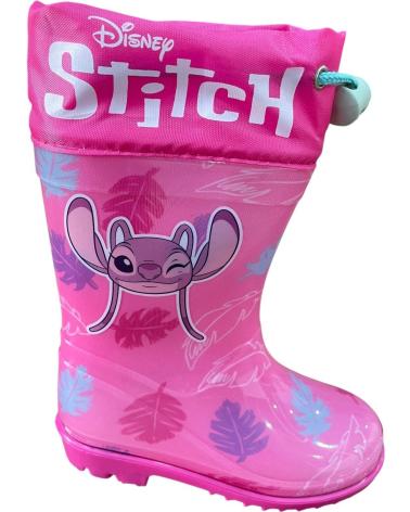 BUBBLE BOBBLE STIVALI DA PIOGGIA STITCH ROSA ROSA
