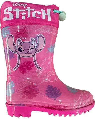 BUBBLE BOBBLE STIVALI DA PIOGGIA STITCH ROSA ROSA