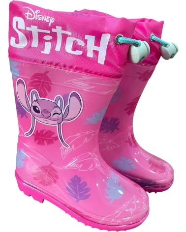 BUBBLE BOBBLE STIVALI DA PIOGGIA STITCH ROSA ROSA