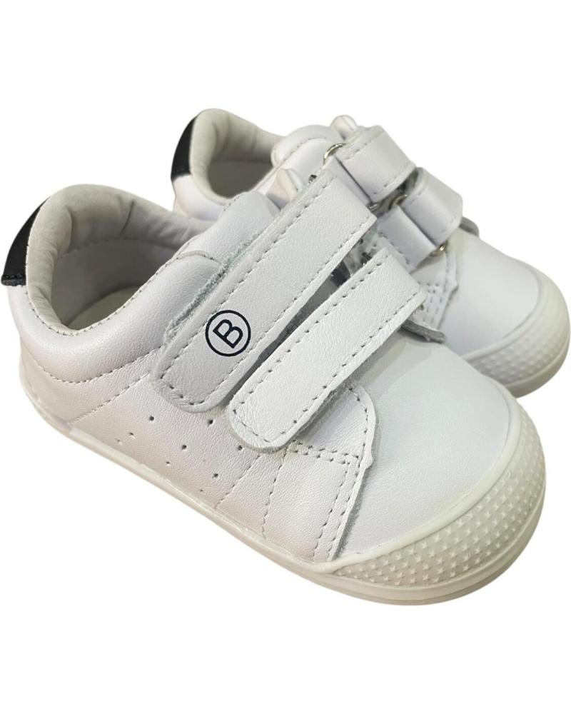 BUBBLE BOBBLE ZAPATILLAS RESPETUOSAS C844 BLANCO Y AZUL MARINO AZUL