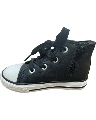 BOTTINE SPORTIVE BUBBLE BOBBLE B149 NOIRE BOUT POLIPIEL STYLE CONVERS NEGRO