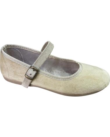ANDREA RUIZ VELVET MARY JANES 877 BEIGE BEIGE