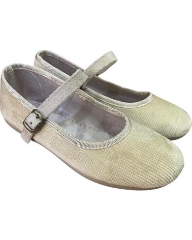 ANDREA RUIZ VELVET MARY JANES 877 BEIGE BEIGE