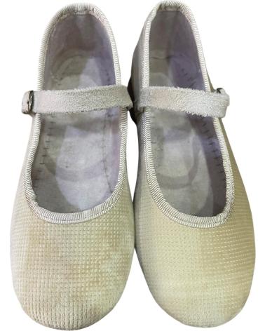 ANDREA RUIZ VELVET MARY JANES 877 BEIGE BEIGE