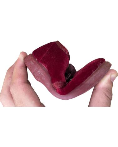 PANTOFOLE ANDREA RUIZ BLUTCHER IN VELLUTO BORDEAUX MODELLO 120-T AZUL