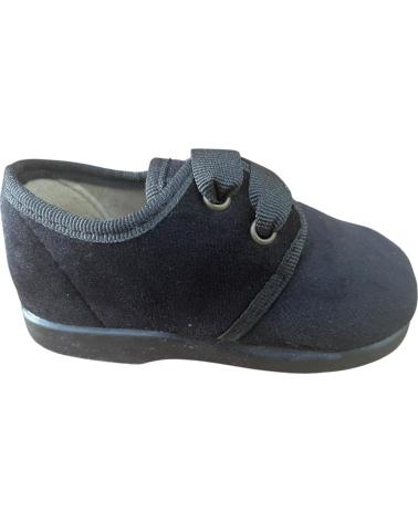 ZAPATILLA DE ESTAR POR CASA ANDREA RUIZ BLUTCHER DE TERCIOPELO NEGRO MODELO 120-T NEGRO