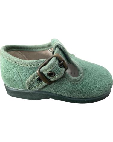 ANDREA RUIZ PEPITO SERRATEX CACERIA 152 - GRÜNE KINDER LEINENSCHUHE VERDE