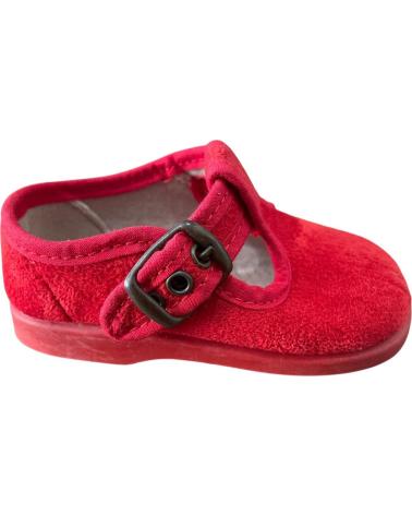 ANDREA RUIZ PEPITO SERRATEX 152 - ROTE KINDER LEINENSCHUHE ROJO