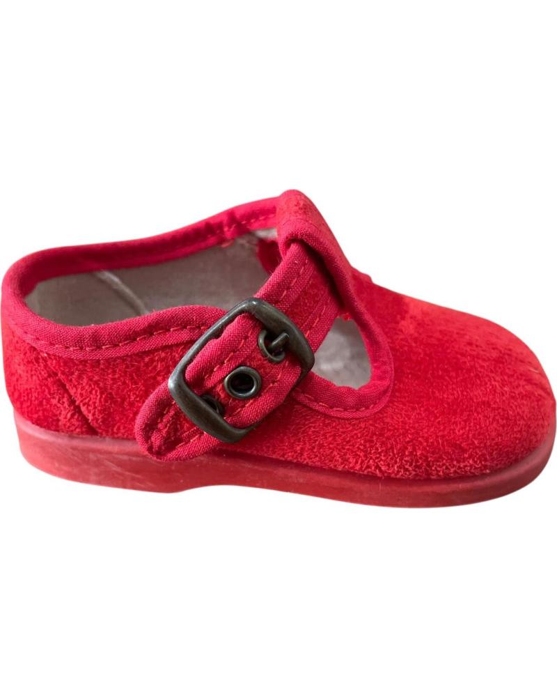 ANDREA RUIZ PEPITO SERRATEX 152 - ROTE KINDER LEINENSCHUHE ROJO