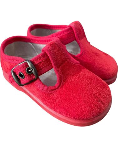 ANDREA RUIZ PEPITO SERRATEX 152 - ROTE KINDER LEINENSCHUHE ROJO