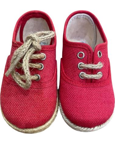 ANDREA RUIZ BLUCHER LEINEN ESPADRILLE 260--L ROT ROJO