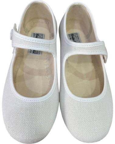 MERCEDITAS DE LINO CON BOTÓN ANDREA RUIZ 755-B BLANCO BLANCO