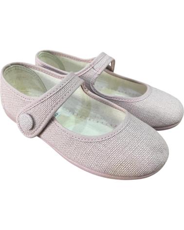 LEINENSCHUHE ROSA ANDREA RUIZ MODELL 755-B MIT KNOPFVERSCHLUSS ROSA