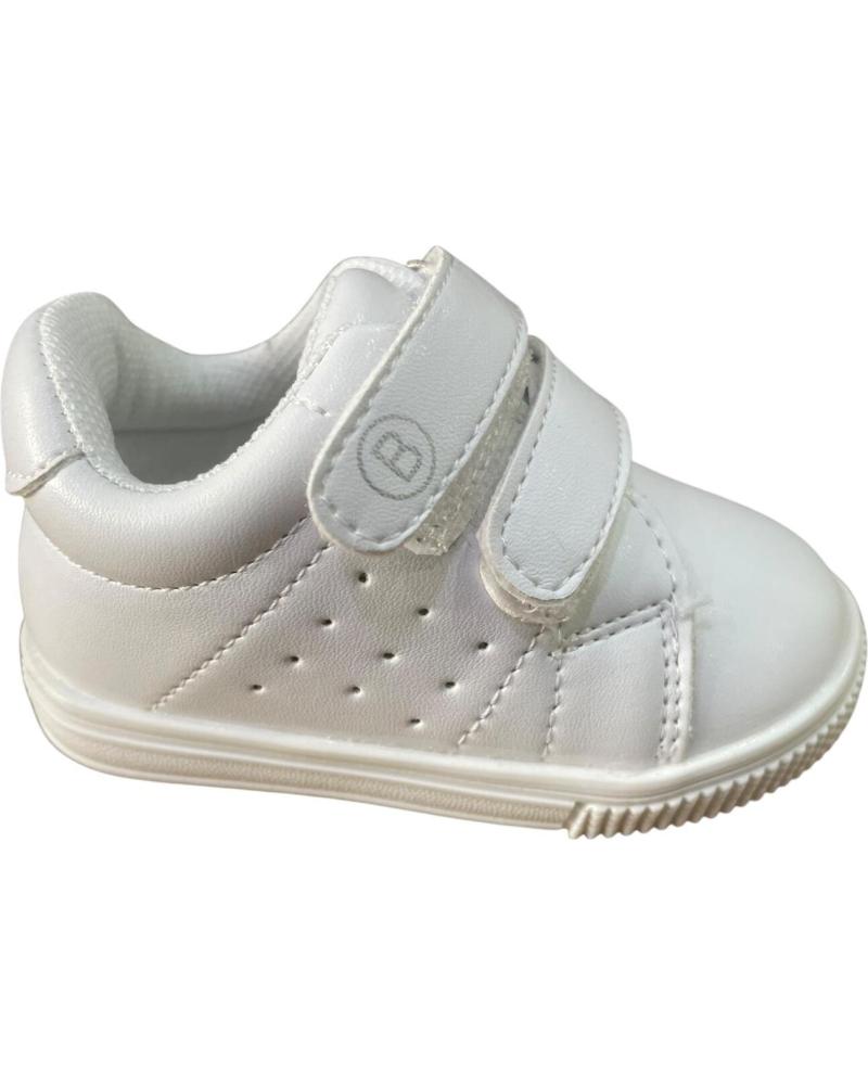 DEPORTIVAS RESPETUOSAS BUBBLE BOBBLE A1855 BLANCAS CON DOBLE VELCRO BLANCO