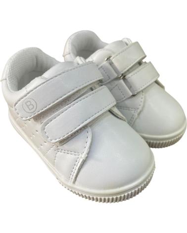 DEPORTIVAS RESPETUOSAS BUBBLE BOBBLE A1855 BLANCAS CON DOBLE VELCRO BLANCO