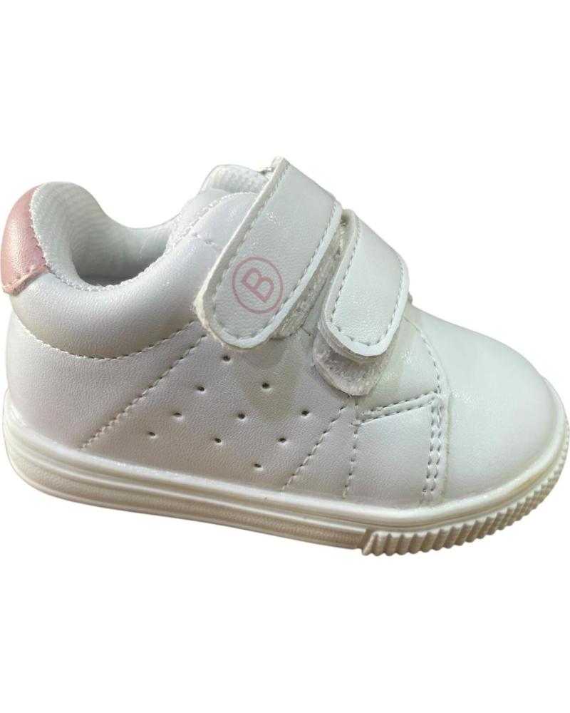 CHAUSSURES RESPECTUEUSES BUBBLE BOBBLE A1855 BLANCHES AVEC DÉTAILS ROSE ROSA