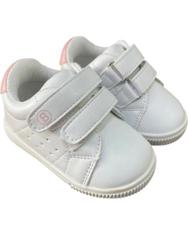 CHAUSSURES RESPECTUEUSES BUBBLE BOBBLE A1855 BLANCHES AVEC DÉTAILS ROSE ROSA