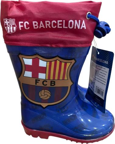 BOTA DE CHUVA INFANTIL BUBBLE BOBBLE FC BARCELONA AZUL AZUL