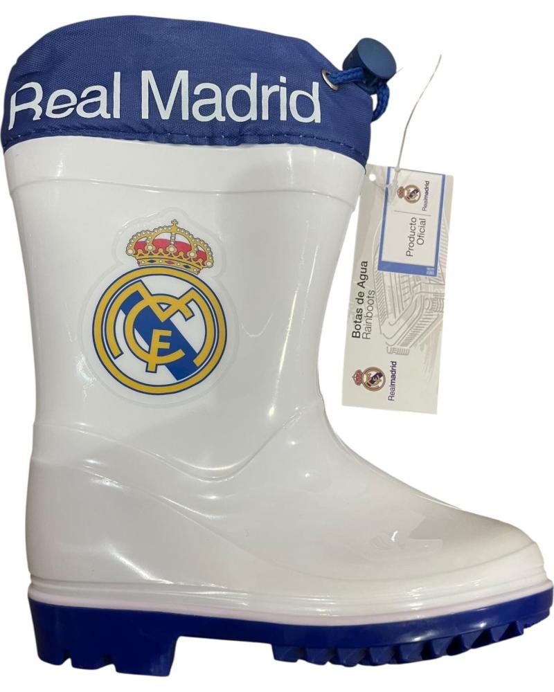 BUBBLE BOBBLE REAL MADRID WHITE RAIN BOOT BLANCO
