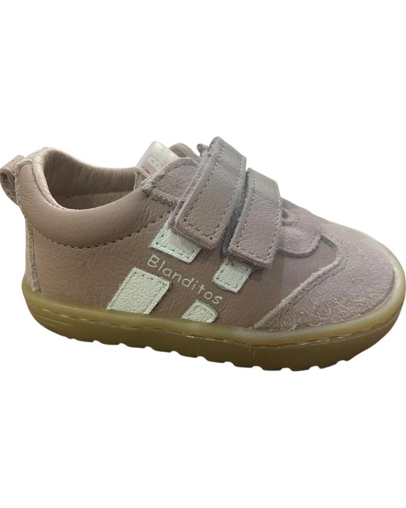 SAPATILHA INFANTIL BLANDITOS LISBOA BY CRIOS ROSA COM FECHO DE VELCRO ROSA
