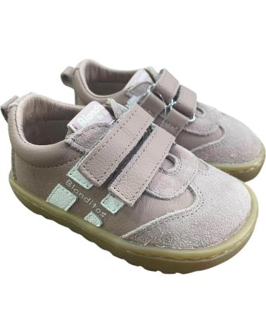 SAPATILHA INFANTIL BLANDITOS LISBOA BY CRIOS ROSA COM FECHO DE VELCRO ROSA