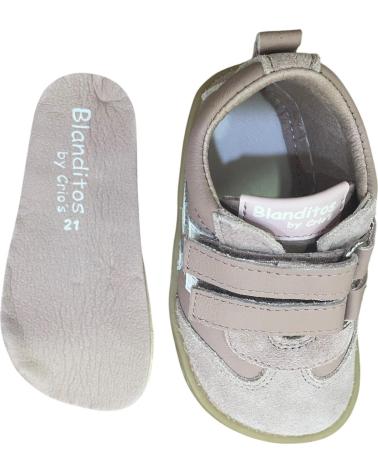 SAPATILHA INFANTIL BLANDITOS LISBOA BY CRIOS ROSA COM FECHO DE VELCRO ROSA