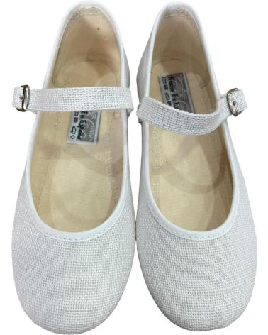 ANDREA RUIZ MERCEDITA DE LINO CON HEBILLA 790 BLANCA BLANCO