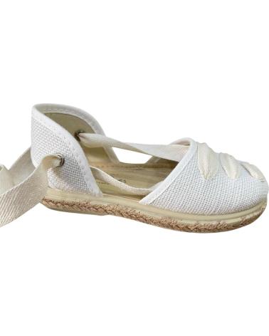 EL CABALLITO VULPEQUES 1006 WHITE ESPADRILLES WITH TIES BLANCO