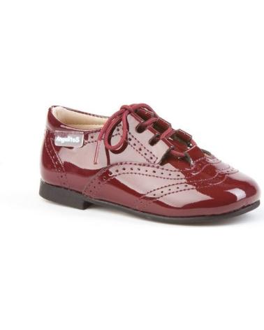 ZAPATOS OXFORD ANGELITOS DE CHAROL PARA NIÑO/A COLOR GRANATE AZUL