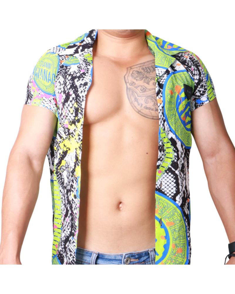 GIANNI KAVANAGH CAMISA EUPHORIA HAWAIANA VERDE