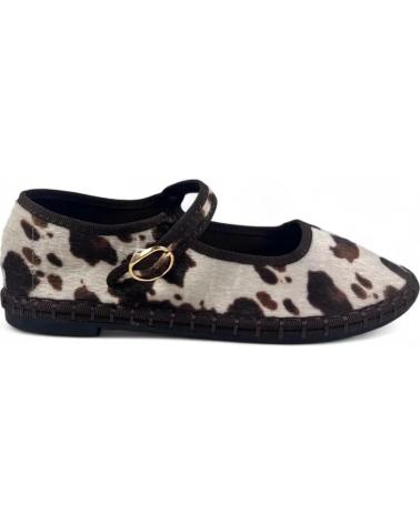TIMBOS MERCEDES PLANA DE MUJER COLOR VACA 132232 VARIOS COLORES