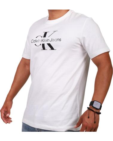 CALVIN KLEIN CAMISETA MONOGRMAAM BASIC FRONTAL BLANCO