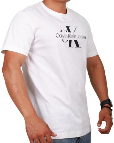 CALVIN KLEIN CAMISETA MONOGRMAAM BASIC FRONTAL BLANCO