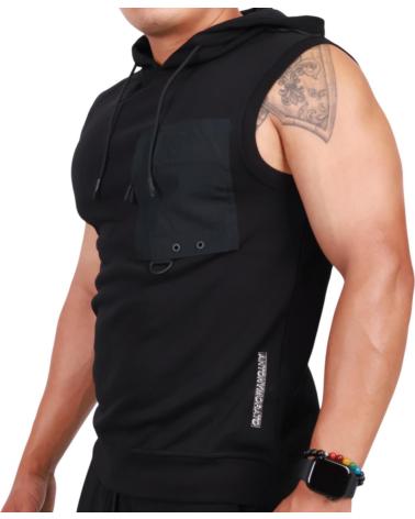 ANTONY MORATO SUDADERA SIN MANGAS MEZCLA ALGODON NEGRO