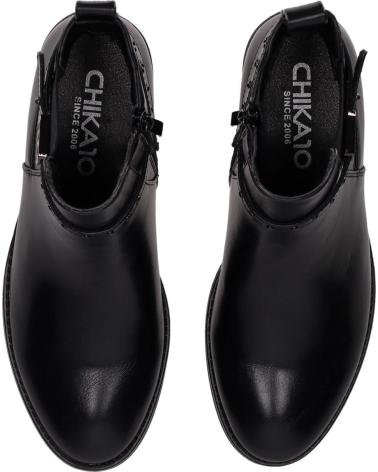 CHIKA10 CHIKA 10 BOTIN PLANO PARA MUJER ENARA 02 COLOR NEGRO
