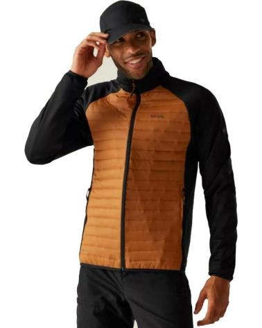 REGATTA CHAQUETA CLUMBERL HYBRID MARRON RMN312-ZLK NEGRO MARRON